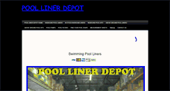 Desktop Screenshot of poollinerdepot.com