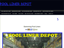 Tablet Screenshot of poollinerdepot.com